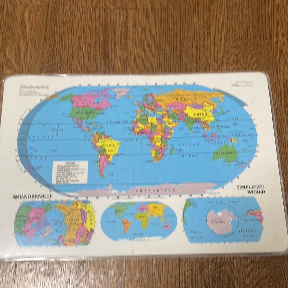 US Map + Continent Map - Picture 2 of 2